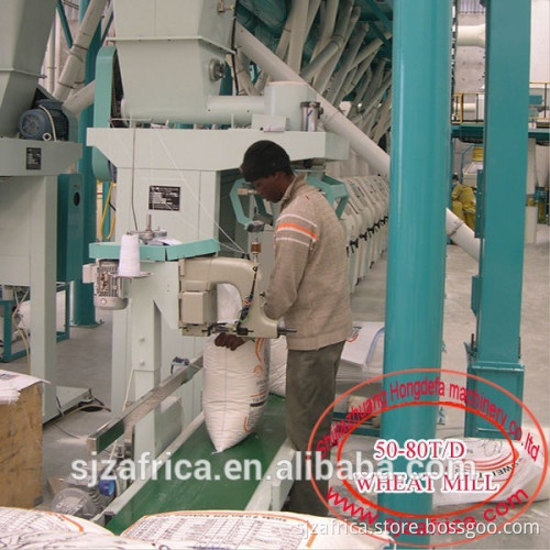 60t wheat flour mill running South America, wheat mill running line, wheat flour line in Africa